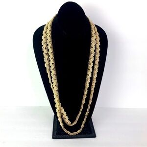 J. Crew embroidered trim wrap necklace